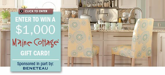 Enter for a chance to win a Maine Cottage Gift Card